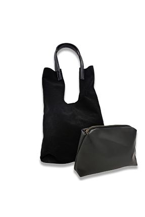 کیف دوشی مشکی زنانه جیر Nuba Bag - کد 879314637