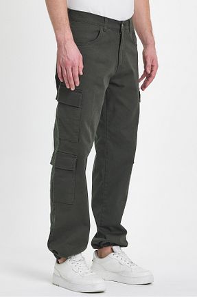 شلوار خاکی مردانه پنبه - الاستین DAMGA JEANS - کد 884307302