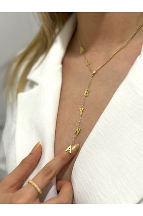 گردنبند نقره طلائی زنانه 14 عیار Butik - کد 840057518