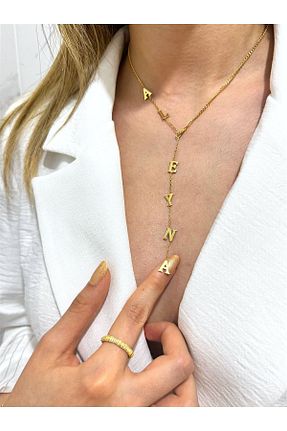 گردنبند نقره طلائی زنانه 14 عیار Butik - کد 840057518