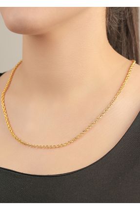 گردنبند طلا زرد زنانه 22 عیار kuyumcu nurettin - کد 767921198