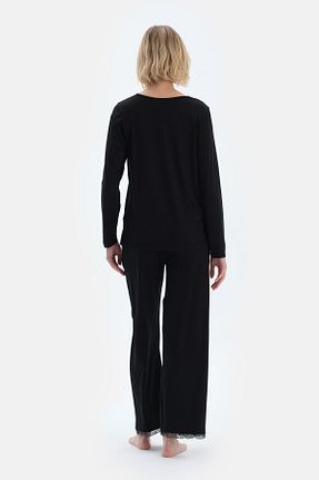 ست لباس راحتی مشکی زنانه ساده Dagi - کد 901237050