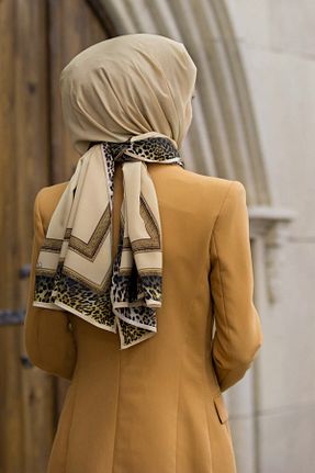 شال بژ زنانه Medine İpeği Vissona - کد 901266950