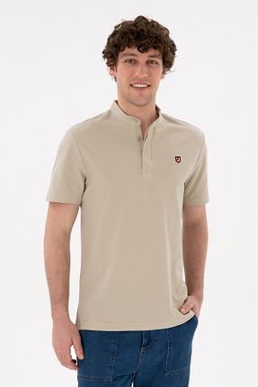 پولوشرت بژ مردانه %100 پنبه U.S. Polo Assn. - کد 830563665