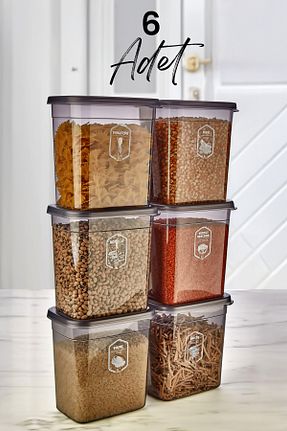 ظرف نگهداری طوسی پلاستیک Kitchen Life - کد 750844779