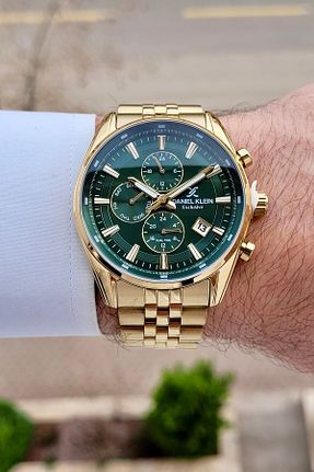ساعت مچی طلائی مردانه 43 میلی متر Daniel Klein - کد 900832045