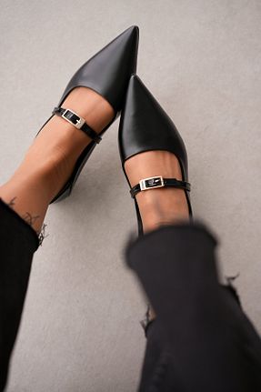 بابت مشکی زنانه چرم مصنوعی selinshoes - کد 901301049