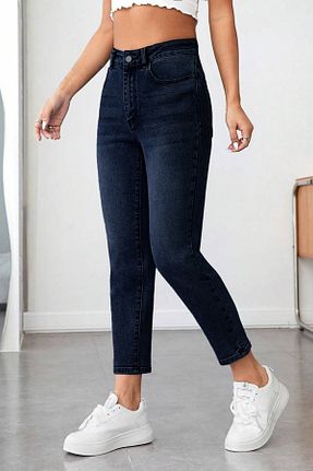 شلوار جین سرمه ای زنانه پاچه لوله تفنگی CEDY DENIM - کد 141833386