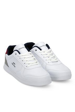 کفش اسنیکر سفید مردانه بند دار Slazenger - کد 901330321