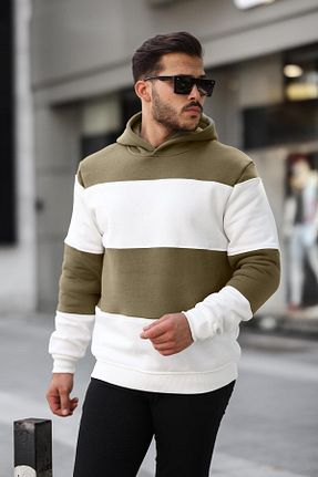 سوئیشرت سفید مردانه رنگی Miron - کد 775569877