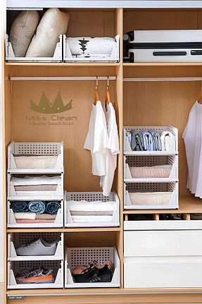 نظم دهنده کمد سفید پلاستیک MissClean - کد 901335875