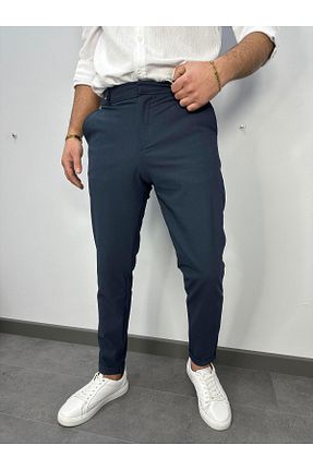شلوار سرمه ای مردانه پارچه MODA - کد 901325680