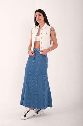دامن آبی زنانه پنبه ای Blues Outlet - کد 901342659
