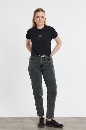 شلوار جین طوسی زنانه پاچه تنگ Rays - کد 898624969