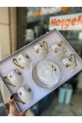 فنجان قهوه آبی 6 نفره HediyeKöşkü - کد 897969311