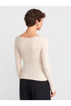 بلوز طوسی زنانه ساده Dilvin - کد 901341099