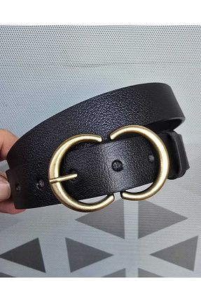 کمربند مشکی زنانه چرم خالص Kemerix - کد 901354610