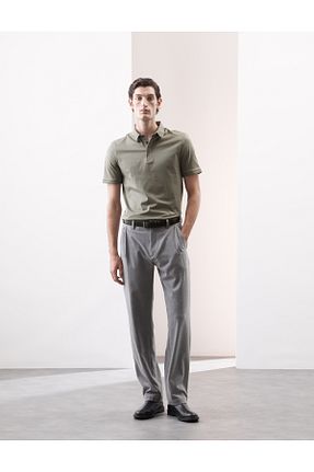 پولوشرت سبز مردانه پنبه ای Marks & Spencer - کد 901344670