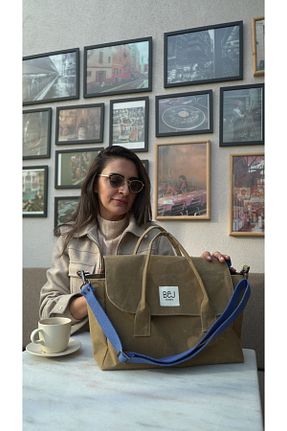 کیف دوشی قهوه ای زنانه پارچه ای BEJ STORE - کد 895289082