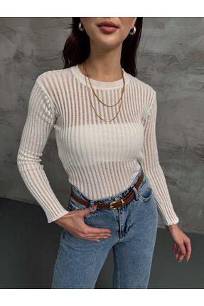 بلوز نباتی زنانه ساده Elif Özbey Butik - کد 901364264