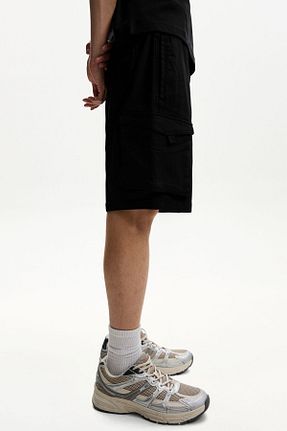 شلوارک و برمودا مشکی مردانه اسلیم Bershka - کد 901364701