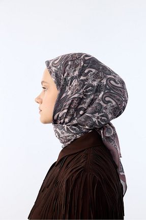 روسری رنگی پنبه پلی استر MİRSOY SCARF - کد 901361193