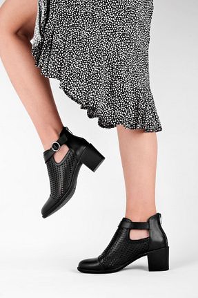کفش پاشنه بلند کلاسیک مشکی زنانه پارچه LAL SHOES & BAGS - کد 682914470