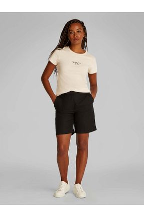 تیشرت بژ زنانه رگولار Calvin Klein - کد 901382238