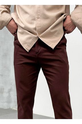 شلوار کرمگن قهوه ای مردانه رگولار SCSARVİN - کد 901364739