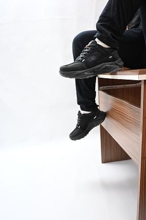کفش اسنیکر مشکی مردانه بند دار HUF - کد 881667961