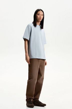 شلوار جین قهوه ای مردانه رگولار Bershka - کد 901389718