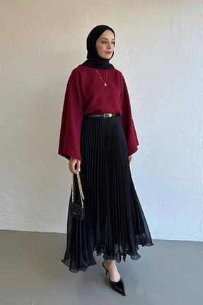 دامن حجاب مشکی زنانه بافتنی ahsen fashion - کد 896884915