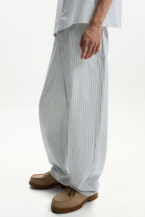 شلوار آبی مردانه پلی استر Bershka - کد 901395257
