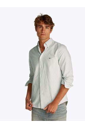 پیراهن سبز مردانه رگولار Tommy Hilfiger - کد 901391165