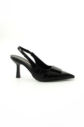 کفش پاشنه بلند کلاسیک مشکی زنانه کوروکو Gökçe Shoes - کد 901390255