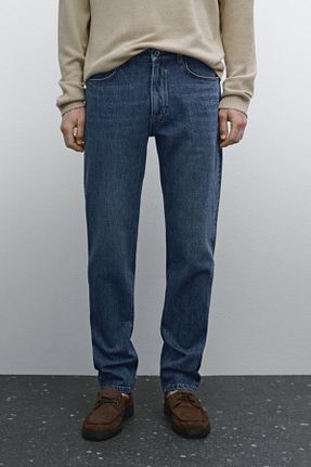 شلوار جین آبی مردانه پاچه ساده Massimo Dutti - کد 901390196