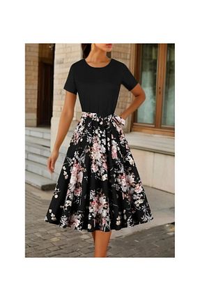 لباس مشکی زنانه بافتنی JANES - کد 901400759