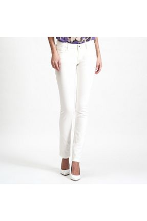 شلوار سفید زنانه چرم خالص Dkny Jeans - کد 91620179