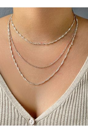 گردنبند جواهر طوسی زنانه پوشش لاکی M Miel - کد 901401868