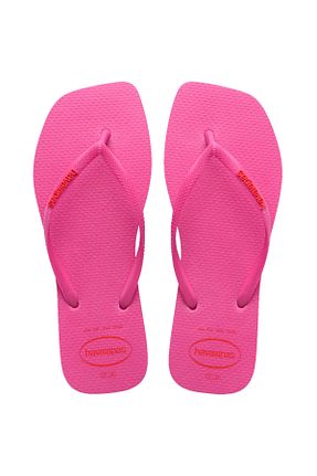دمپائی صورتی زنانه پاشنه تخت Havaianas - کد 901405146