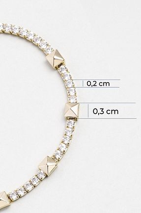 دستبند نقره زرد زنانه 925 عیار So Chic - کد 901427400