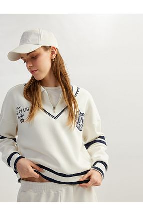 سوئیشرت نباتی زنانه Relaxed Koton - کد 896748852