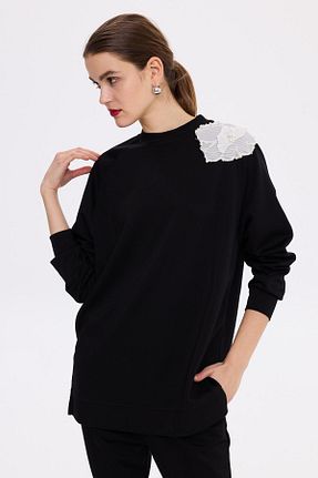 تونیک حجاب مشکی زنانه مخلوط پلی استر Missemramiss - کد 901410970