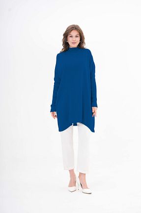 تونیک حجاب آبی زنانه تریکو NİSUM MODA - کد 902400914