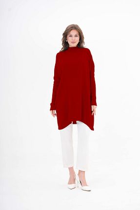 تونیک حجاب قرمز زنانه تریکو NİSUM MODA - کد 902398732