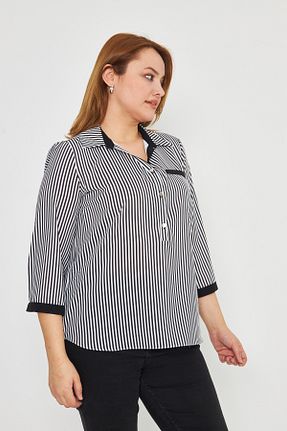 پیراهن سایز بزرگ مشکی زنانه رگولار UNIQUE LADY - کد 901424763