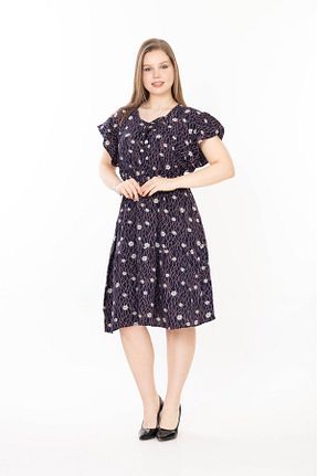 لباس سرمه ای زنانه بافتنی mervemoda - کد 901441823
