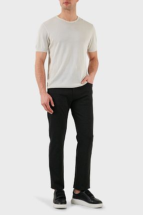 شلوار جین طوسی مردانه پاچه ساده Emporio Armani - کد 902414825