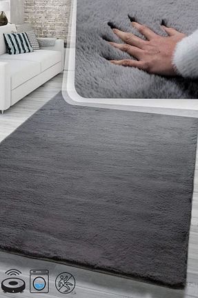 فرش طوسی قابل شستشو SANRUGS Home & Living - کد 862915756