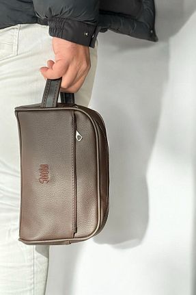 کیف دستی قهوه ای مردانه سایز متوسط Aggu Bebe - کد 831945085